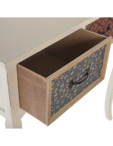 Mesa Entrada Madera 2 Cajones Blanco/84x35,5x82,5cm