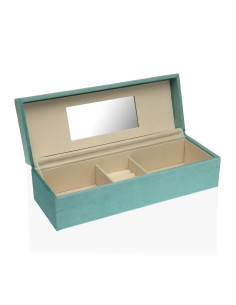 Joyero terciopelo azul alargado 2