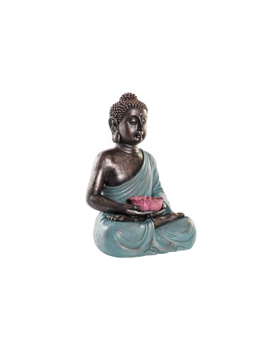 FIGURA RESINA 40X33,5X60,5 BUDA TURQUESA
