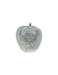 Manzana Resina plata 12cm