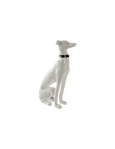 FIGURA RESINA 27X12,3X46 PERRO GALGO BLANCO