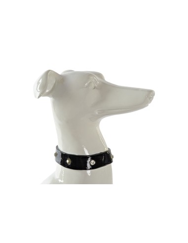 FIGURA RESINA 27X12,3X46 PERRO GALGO BLANCO