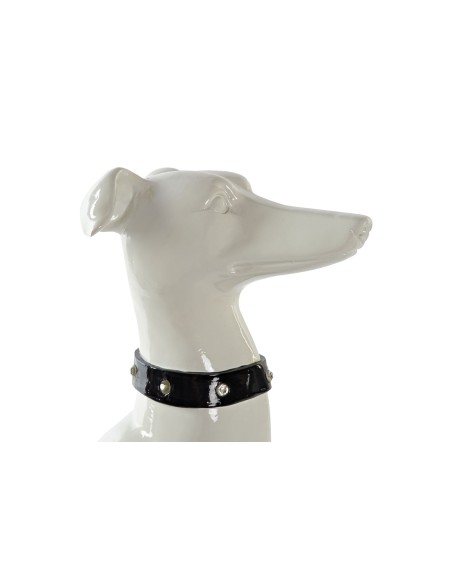 FIGURA RESINA 27X12,3X46 PERRO GALGO BLANCO