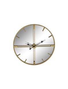 RELOJ PARED METAL ESPEJO 76X4X76 DORADO