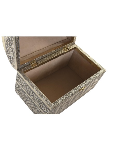 JOYERO MADERA ALUMINIO 25X15,5X18 BUDDHA CHAMPAN