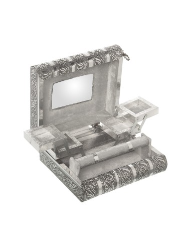 Joyero Metal C/espejo 23x19x9cm