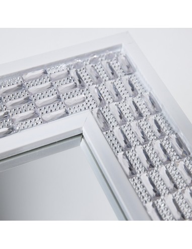 Espejo Joyero lacado en blanco 150 x 40 cm.