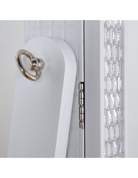 Espejo Joyero lacado en blanco 150 x 40 cm.