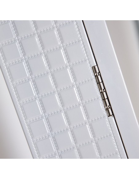 Espejo Joyero lacado en blanco 150 x 40 cm.