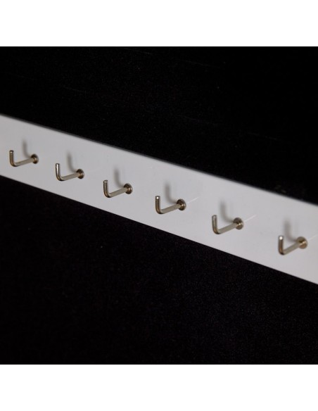 Espejo Joyero lacado en blanco 150 x 40 cm.