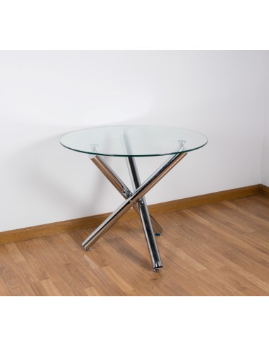 MESA REDONDA CRISTAL DE 90*75