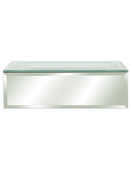 JOYERO DE ESPEJO C/BRILLANTES 21x13x6,5CM