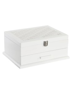 JOYERO MDF CRISTAL 25,5X19,5X11 ROSA PALO 2