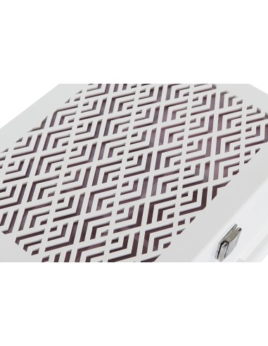 JOYERO MDF CRISTAL 25,5X19,5X11 ROSA PALO