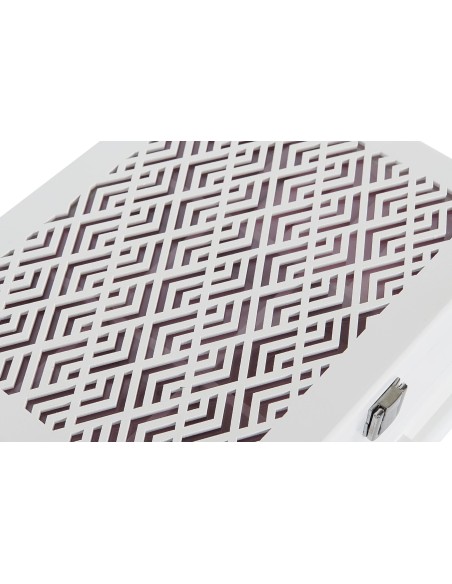 JOYERO MDF CRISTAL 25,5X19,5X11 ROSA PALO