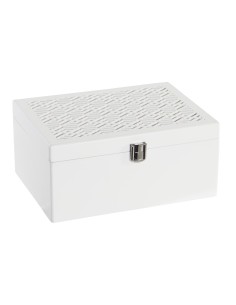 JOYERO MDF CRISTAL 22X16X10 ROSA PALO 2