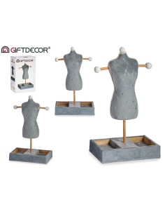 MANIQUI TERCIOPELO GRIS 40CM