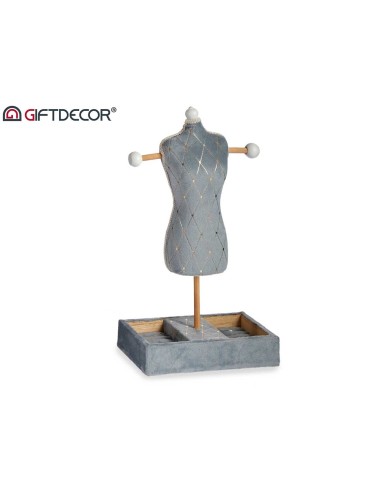 MANIQUI TERCIOPELO GRIS 40CM