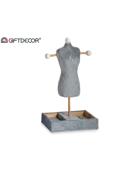 MANIQUI TERCIOPELO GRIS 40CM