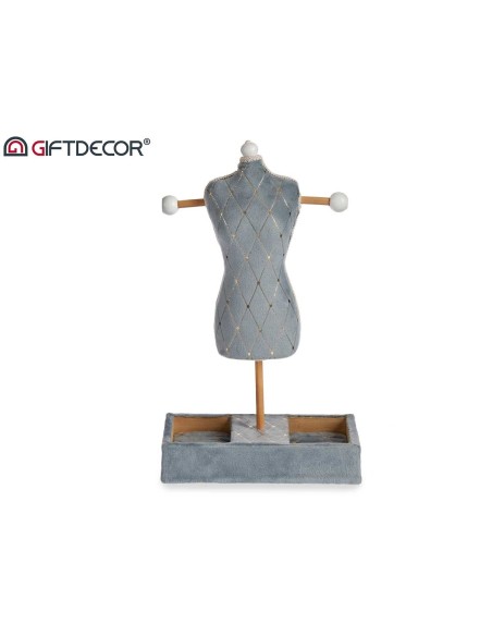 MANIQUI TERCIOPELO GRIS 40CM