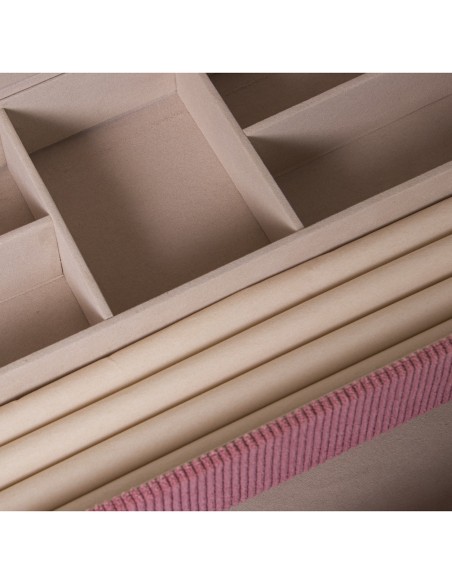 CAJA JOYERO PANA ROSA C/CAJON 29x18x10cm