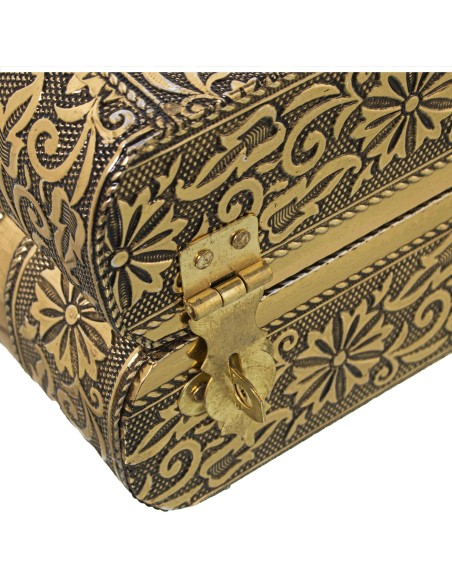 JOYERO METAL DORADO C/ESPEJO