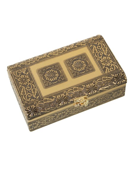 JOYERO METAL DORADO DECORADO