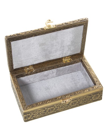 JOYERO METAL DORADO DECORADO