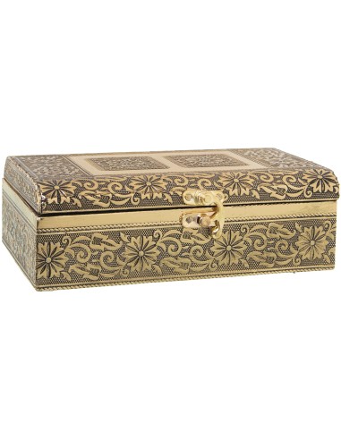 JOYERO METAL DORADO DECORADO