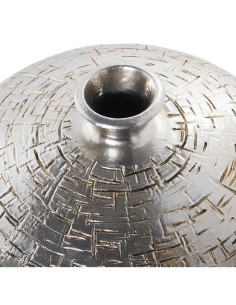 Jarrón Cerámica Plateado 2