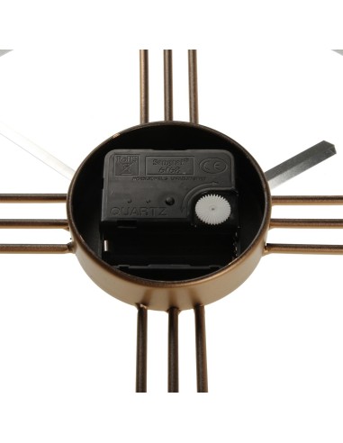 Reloj pared blanco y dorado