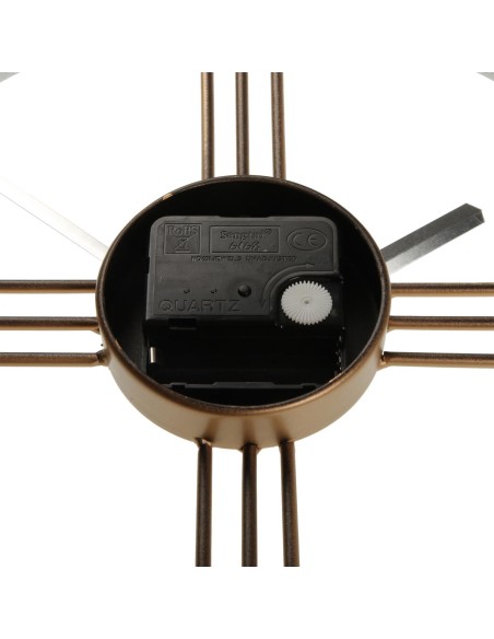 Reloj pared blanco y dorado