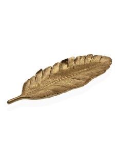 Centro de mesa hoja dorada