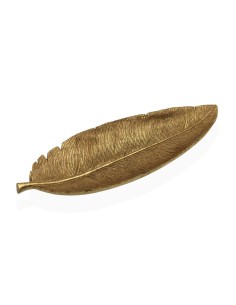 Centro de mesa hoja dorada