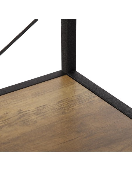 Estantería madera y metal con cajones