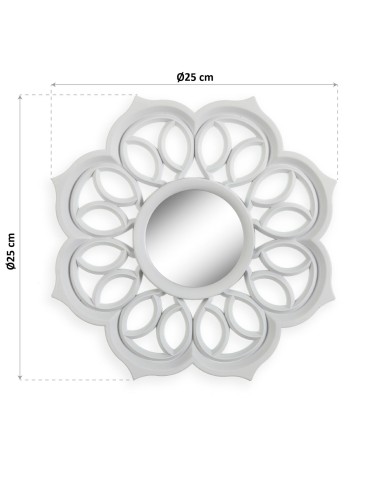 Juego 3 espejos blancos