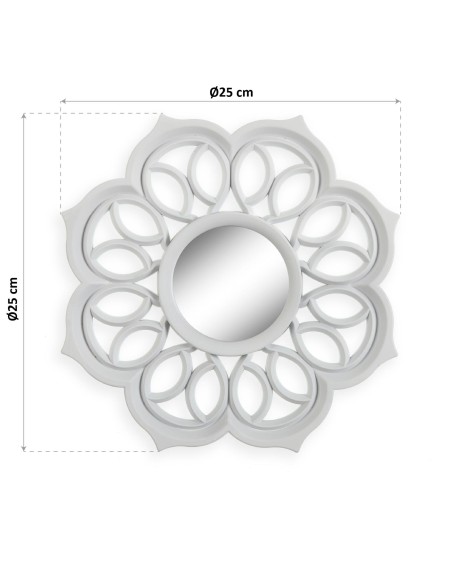 Juego 3 espejos blancos
