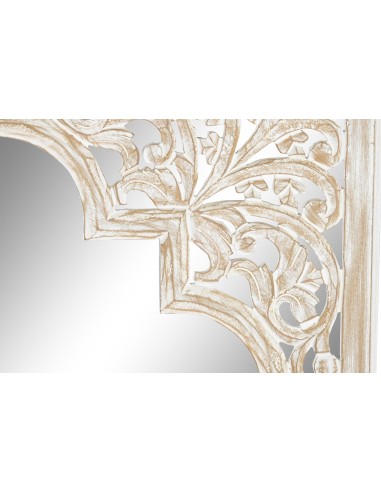 Espejo decape blanco envejecido