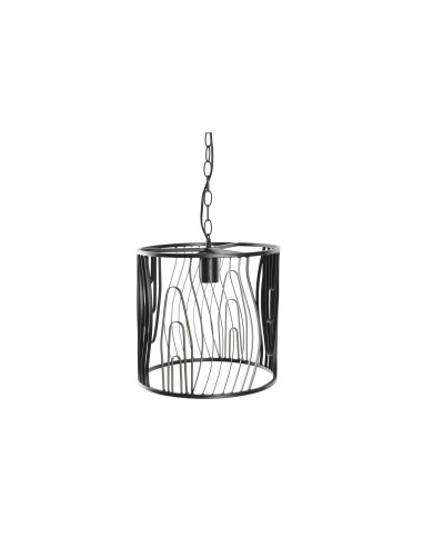 Lampara techo metal negro