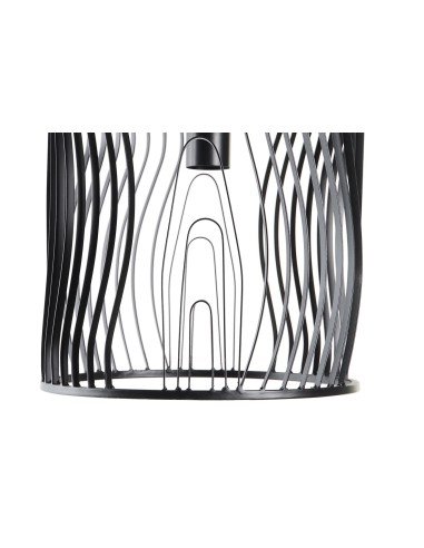 Lampara techo metal negro