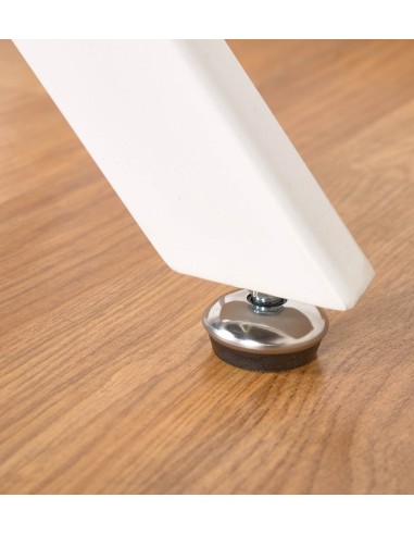 Mesa redonda blanco metal