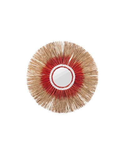 Espejo fibra rojo