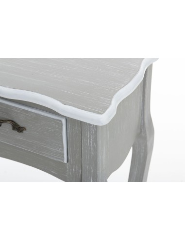 Consola madera gris/blanca