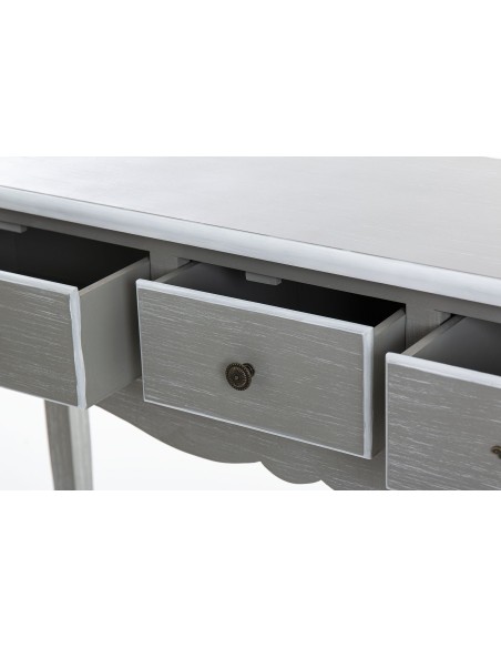 Consola madera gris/blanca