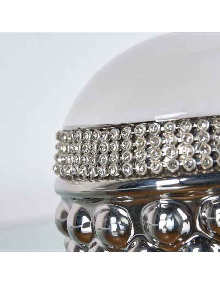 Bola porcelana blanca/plata