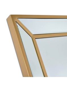 Espejo marco dorado rectángulos 2