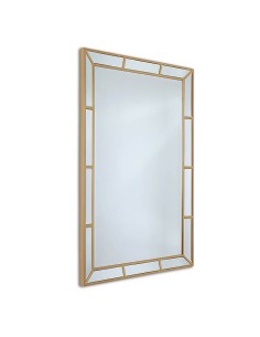 Espejo marco dorado rectángulos