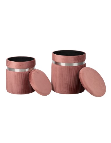 Juego de 2 puff baul