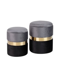 Juego de 2 puff baul