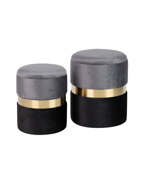 Juego de 2 puff baul